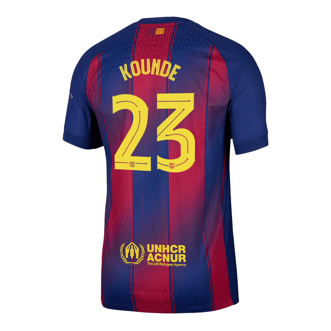 Barcelona 2025/26 UCL Koti Pelipaita (Player Version) Miesten KOUNDE #23