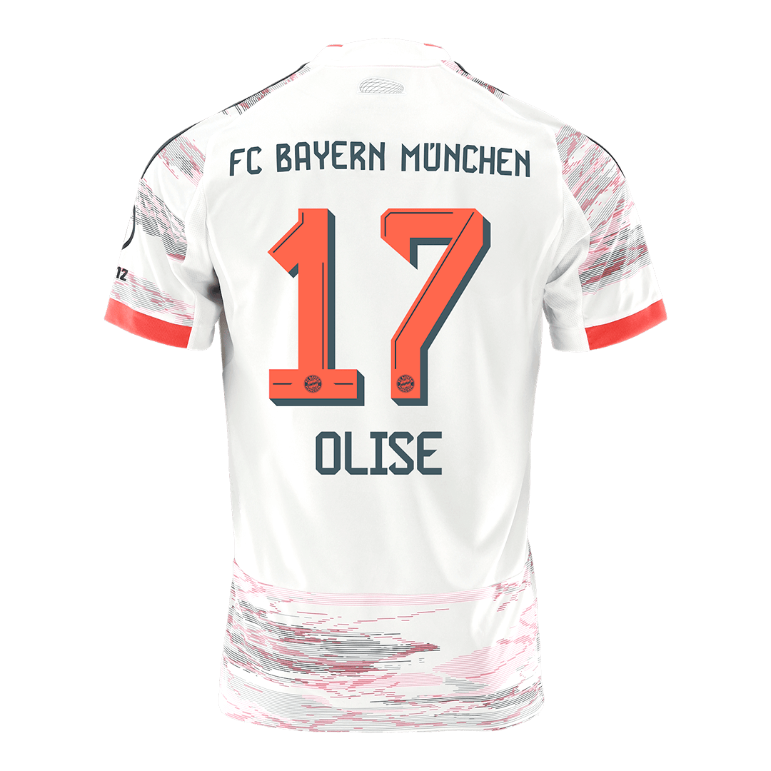 Bayern Munich 2025/26 Vieras Pelipaita Miesten OLISE #17