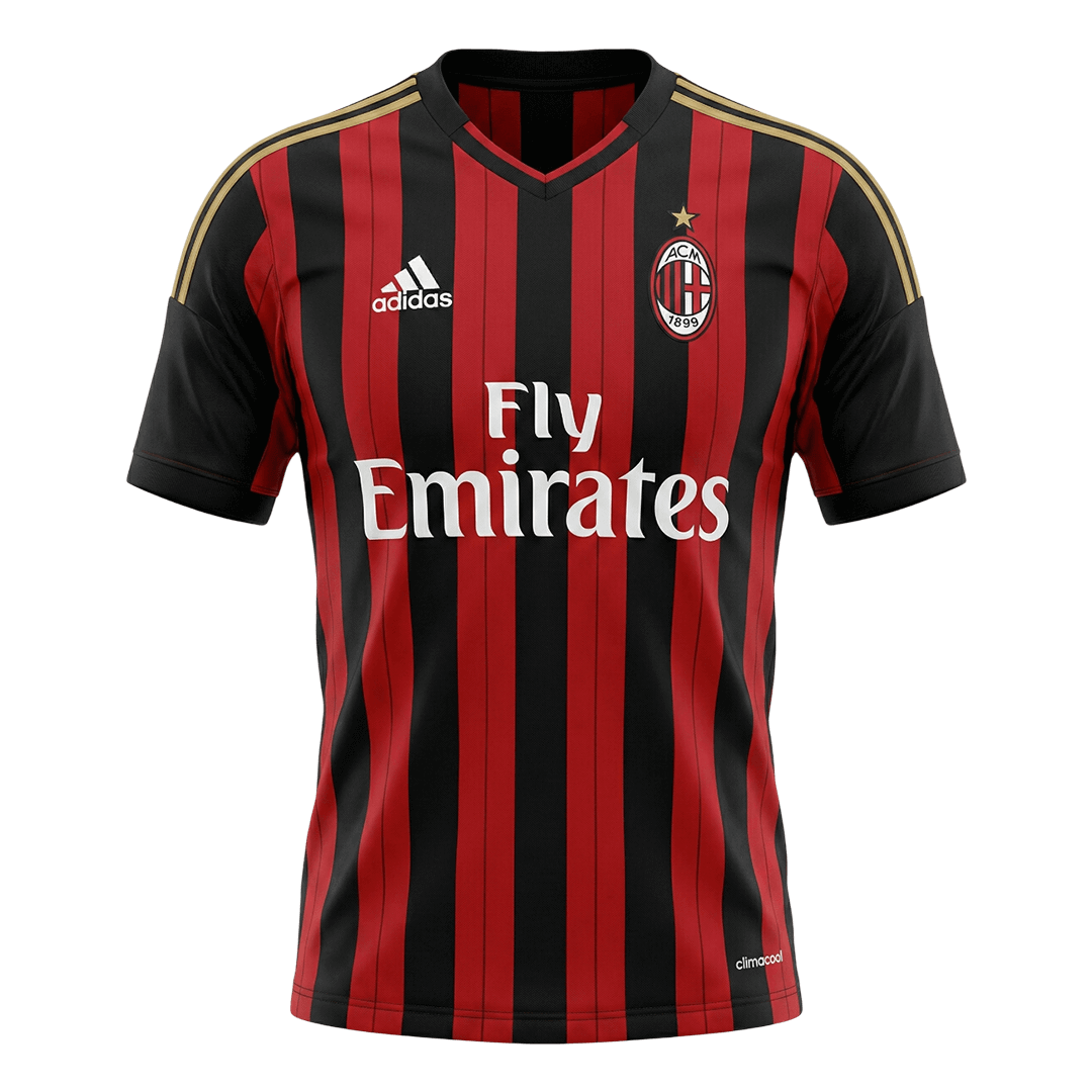 AC Milan 2013/14 Koti Retro-pelipaita Miesten