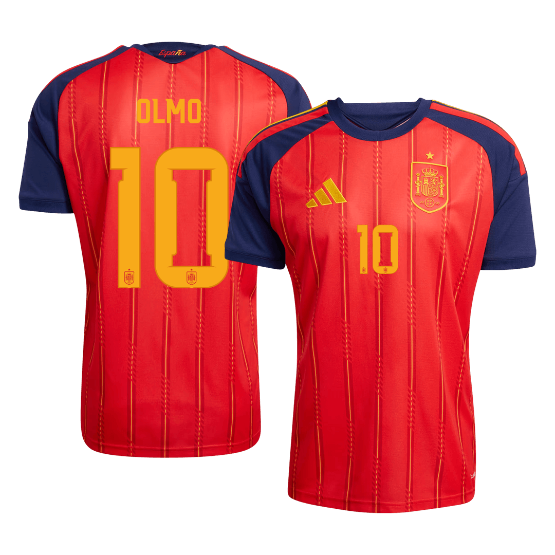 Spain World Cup 2026 Koti Pelipaita Miesten OLMO #10 [PREMIUM]