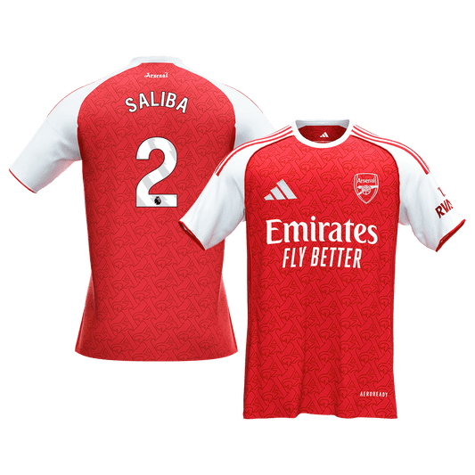 Arsenal 2025/26 Koti Pelipaita Miesten SALIBA #2 [PREMIUM]