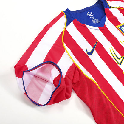 Atletico Madrid 2004/05 Koti Retro-pelipaita Miesten