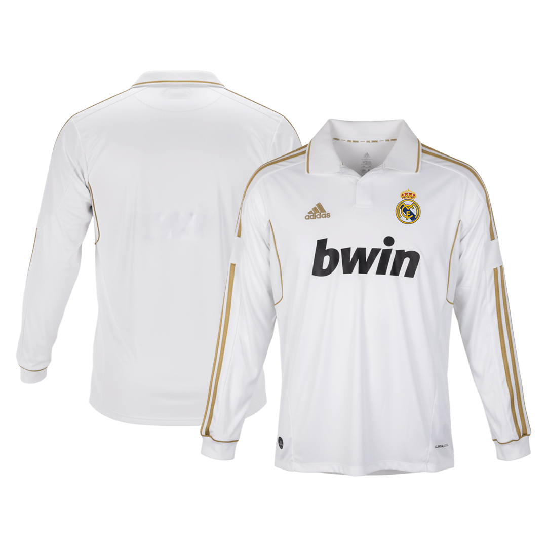 Real Madrid 2011/12 Koti Pitkähihainen Retro-pelipaita Miesten