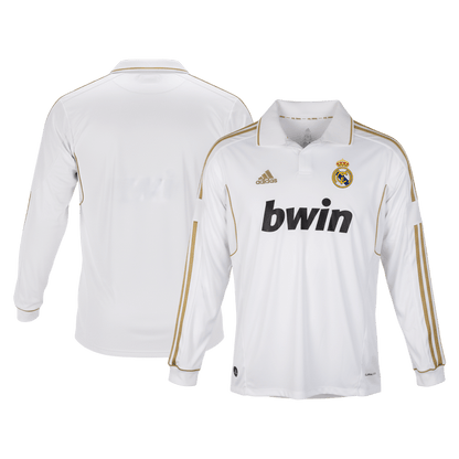 Real Madrid 2011/12 Koti Pitkähihainen Retro-pelipaita Miesten