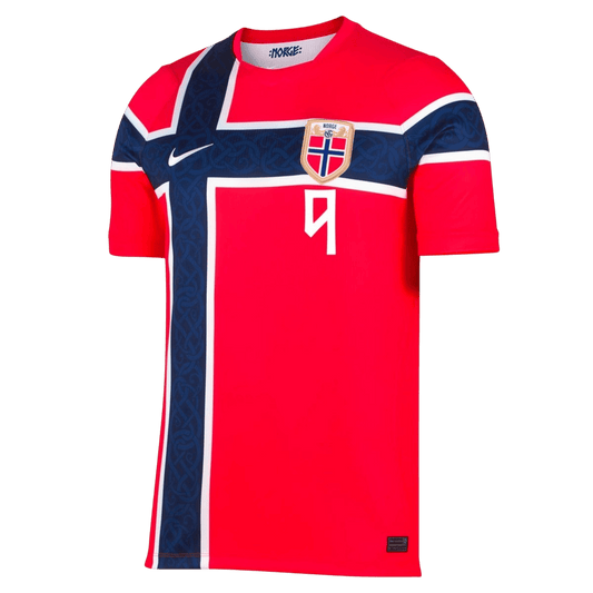 Norway World Cup 2026 Koti Pelipaita Miesten BRAUT HAALAND #9