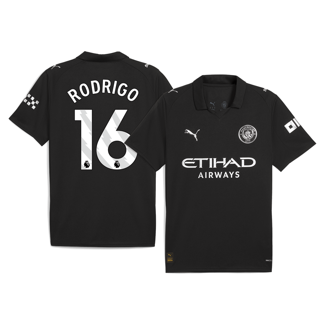 Manchester City 2025/26 Vieras Pelipaita Miesten RODRIGO #16