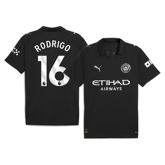 Manchester City 2025/26 Vieras Pelipaita Miesten RODRIGO #16