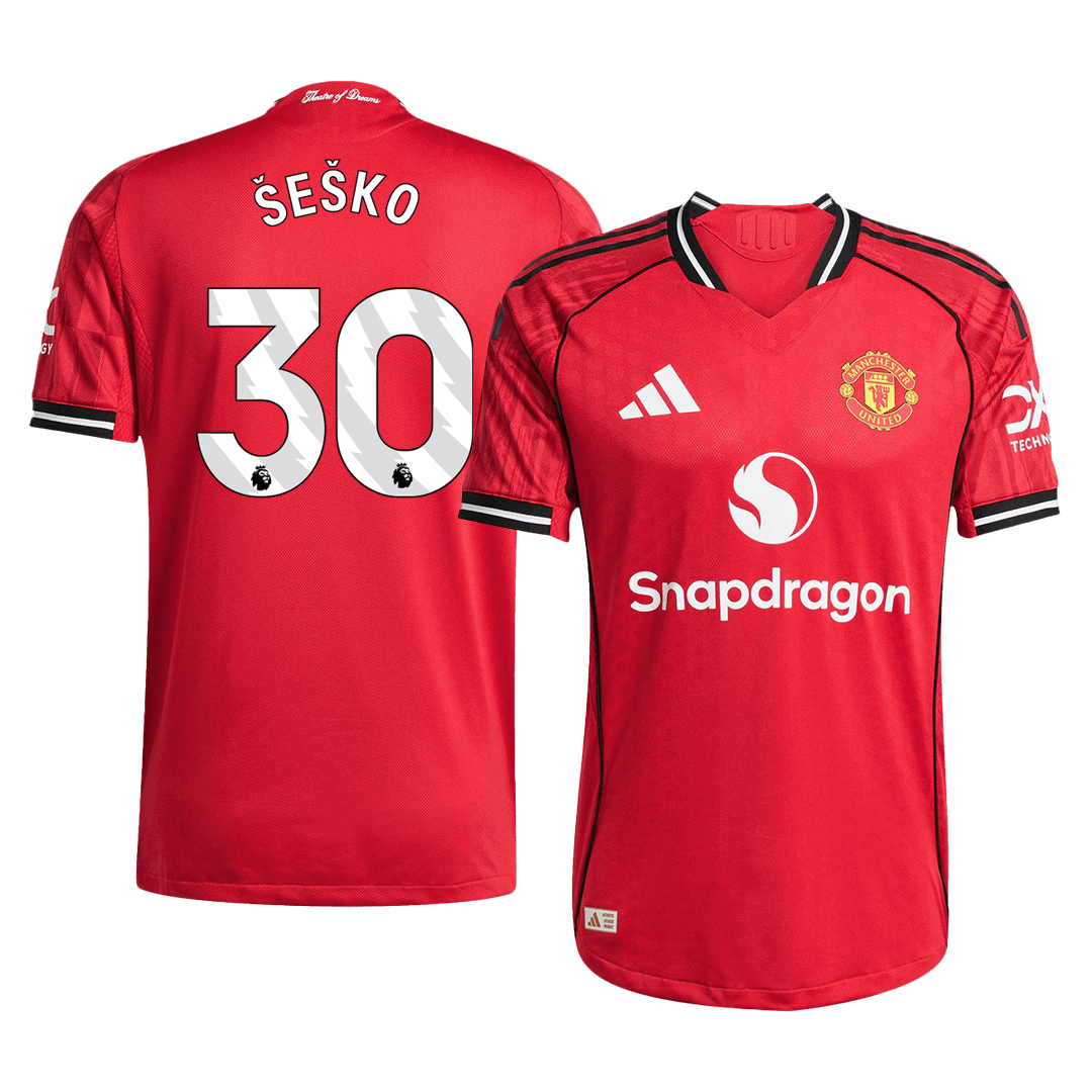 Manchester United 2025/26 Koti Pelipaita (Player Version) Miesten ŠEŠKO #30