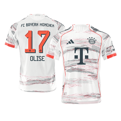 Bayern Munich 2025/26 Vieras Pelipaita (Player Version) Miesten OLISE #17