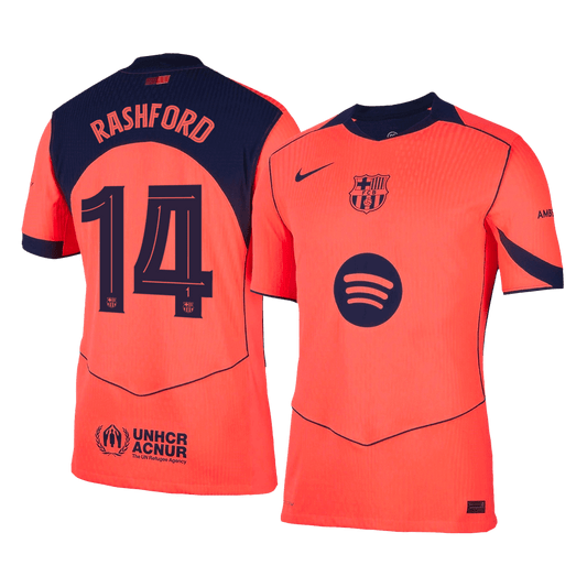 Barcelona 2025/26 UCL Kolmas Pelipaita (Player Version) Miesten RASHFORD #14
