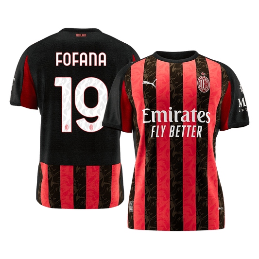 AC Milan 2025/26 Koti Pelipaita Miesten FOFANA #19 [PREMIUM]