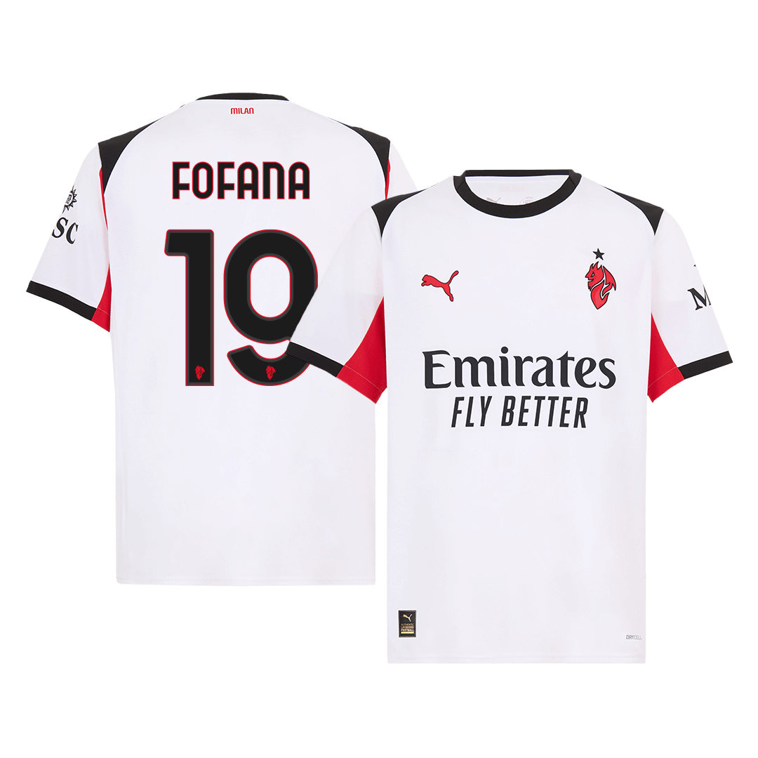 AC Milan 2025/26 Vieras Pelipaita Miesten FOFANA #19
