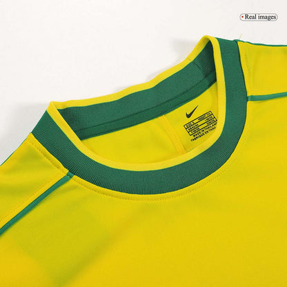Brazil World Cup 1998 Koti Retro-pelipaita Miesten RIVALDO #10