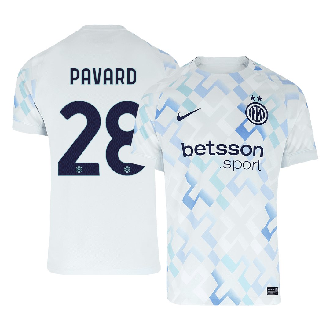 Inter Milan 2025/26 Vieras Pelipaita Miesten PAVARD #28
