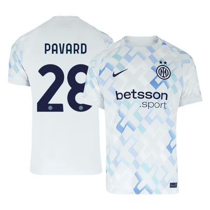 Inter Milan 2025/26 Vieras Pelipaita Miesten PAVARD #28