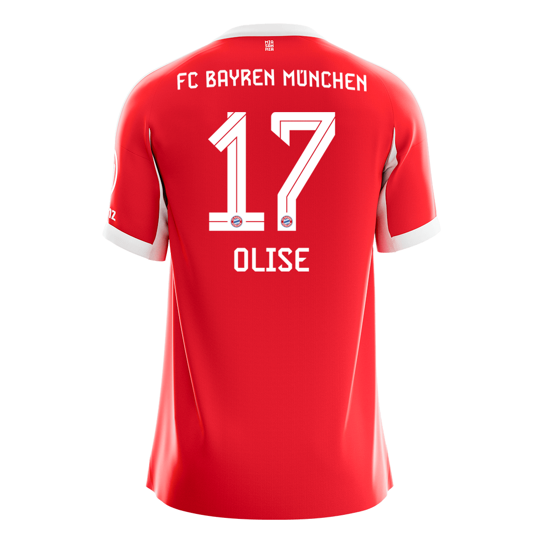 Bayern Munich 2025/26 Koti Pelipaita Miesten OLISE #17 [PREMIUM]