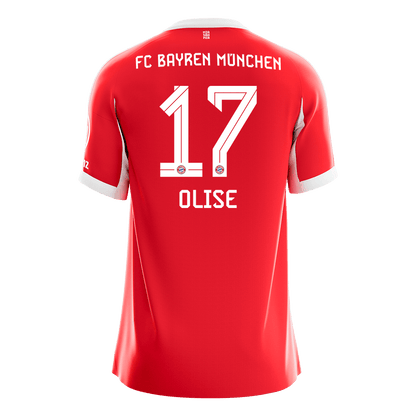Bayern Munich 2025/26 Koti Pelipaita Miesten OLISE #17 [PREMIUM]