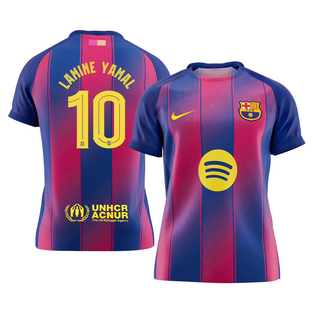 Barcelona 2025/26 UCL Koti Pelipaita Miesten LAMINE YAMAL #10 [PREMIUM]