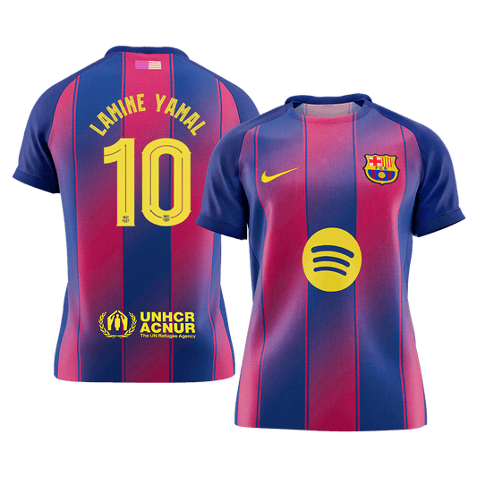 Barcelona 2025/26 UCL Koti Pelipaita Miesten LAMINE YAMAL #10 [PREMIUM]