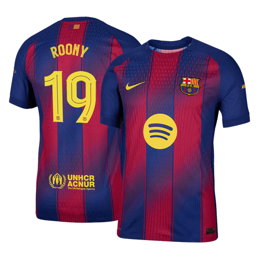 Barcelona 2025/26 UCL Koti Pelipaita (Player Version) Miesten ROONY #19