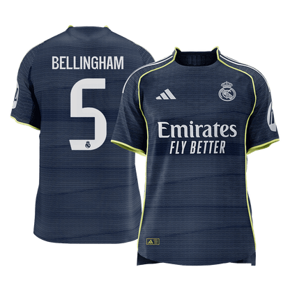 Real Madrid 2025/26 Vieras Pelipaita (Player Version) Miesten BELLINGHAM #5 [PREMIUM]