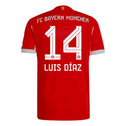 Bayern Munich 2025/26 Koti Pelipaita (Player Version) Miesten LUIS DÍAZ #14