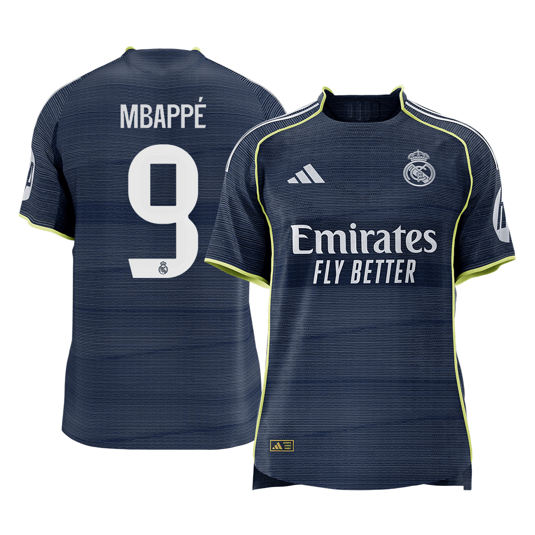 Real Madrid 2025/26 Vieras Pelipaita (Player Version) Miesten MBAPPÉ #9 [PREMIUM]