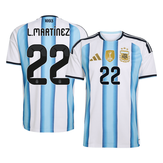 Argentina World Cup 2026 Koti Pelipaita Miesten L.MARTÍNEZ #22 [PREMIUM]