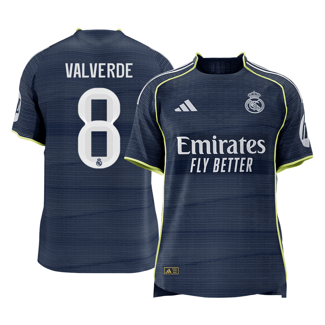 Real Madrid 2025/26 Vieras Pelipaita (Player Version) Miesten VALVERDE #8 [PREMIUM]
