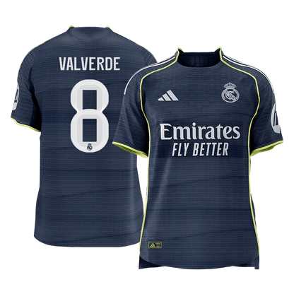 Real Madrid 2025/26 Vieras Pelipaita (Player Version) Miesten VALVERDE #8 [PREMIUM]