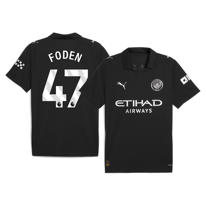 Manchester City 2025/26 Vieras Pelipaita Miesten FODEN #47