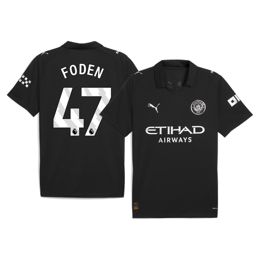 Manchester City 2025/26 Vieras Pelipaita Miesten FODEN #47