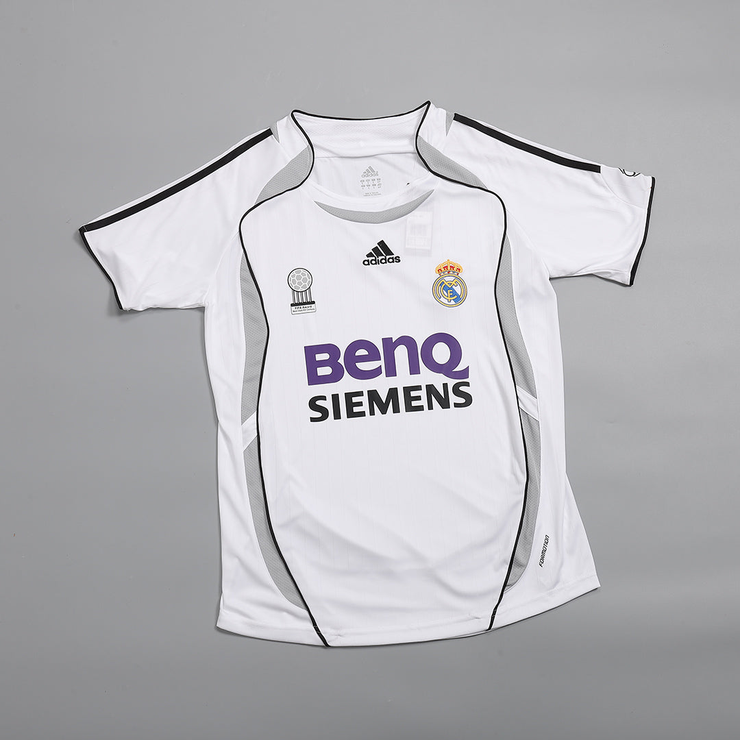 Real Madrid 2006/07 Koti Retro-pelipaita Miesten