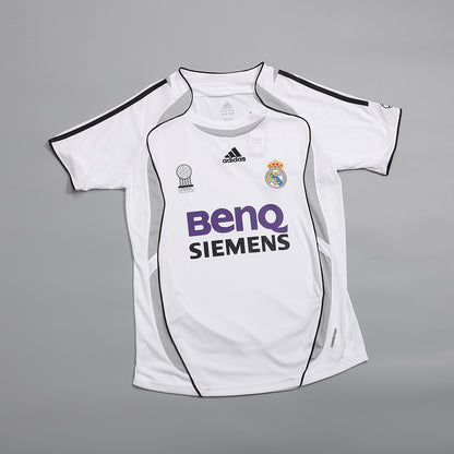 Real Madrid 2006/07 Koti Retro-pelipaita Miesten