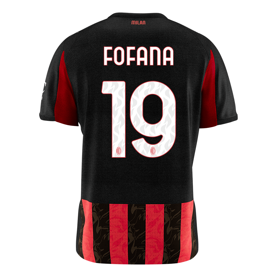 AC Milan 2025/26 Koti Pelipaita Miesten FOFANA #19 [PREMIUM]