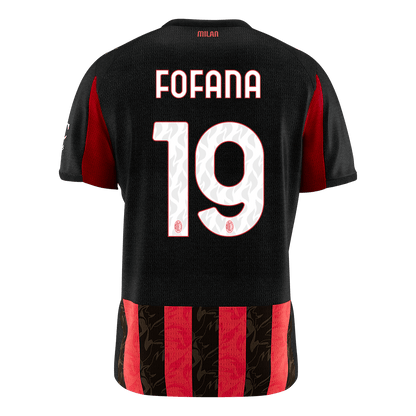 AC Milan 2025/26 Koti Pelipaita Miesten FOFANA #19 [PREMIUM]