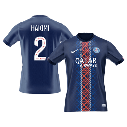 PSG 2025/26 Koti Pelipaita Miesten HAKIMI #2 [PREMIUM]