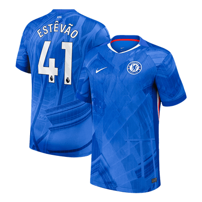 Chelsea 2025/26 Koti Pelipaita Miesten ESTÊVÃO #41 [PREMIUM]