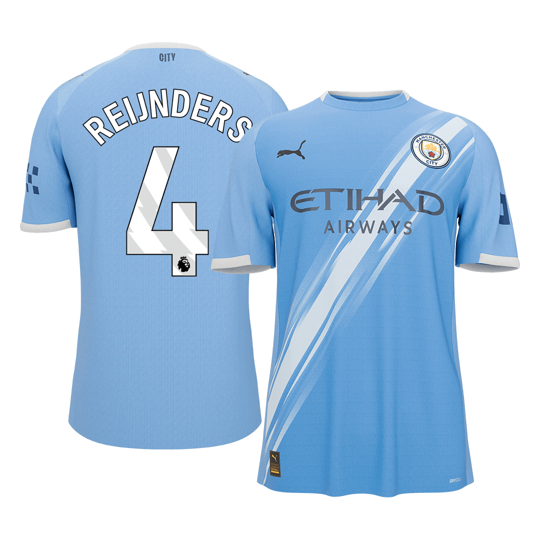 Manchester City 2025/26 Koti Pelipaita Miesten REIJNDERS #4 [PREMIUM]