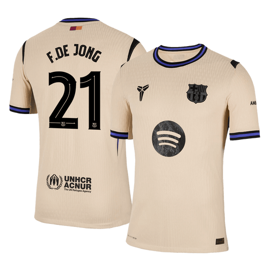 Barcelona 2025/26 UCL Vieras Pelipaita (Player Version) Miesten F.DE JONG #21