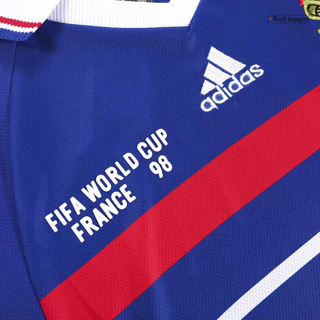 France World Cup 1998 Koti Retro-pelipaita Miesten