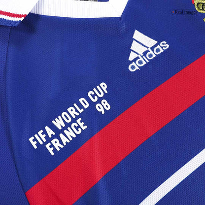 France World Cup 1998 Koti Retro-pelipaita Miesten