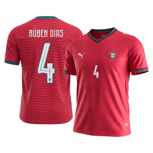 Portugal World Cup 2026 Koti Pelipaita Miesten RÚBEN DIAS #4