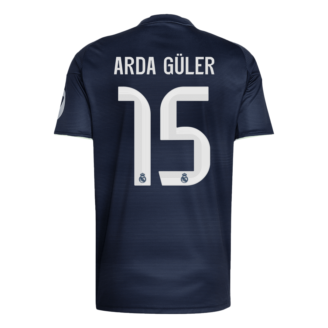 Real Madrid 2025/26 Vieras Pelipaita Miesten ARDA GÜLER #15 [PREMIUM]