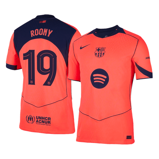 Barcelona 2025/26 UCL Kolmas Pelipaita (Player Version) Miesten ROONY #19