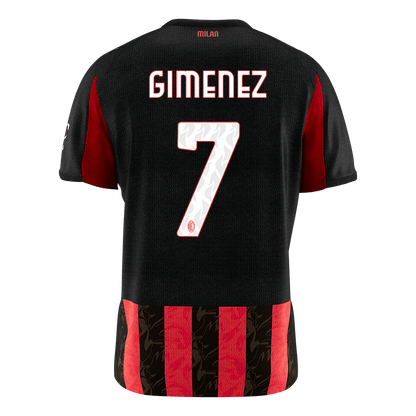 AC Milan 2025/26 Koti Pelipaita Miesten GIMENEZ #7 [PREMIUM]