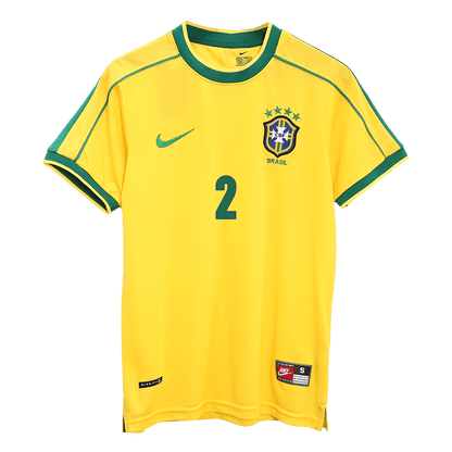 Brazil World Cup 1998 Koti Retro-pelipaita Miesten CAFU #2