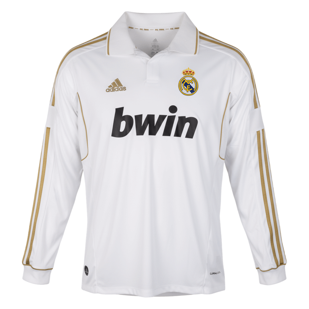 Real Madrid 2011/12 Koti Pitkähihainen Retro-pelipaita Miesten