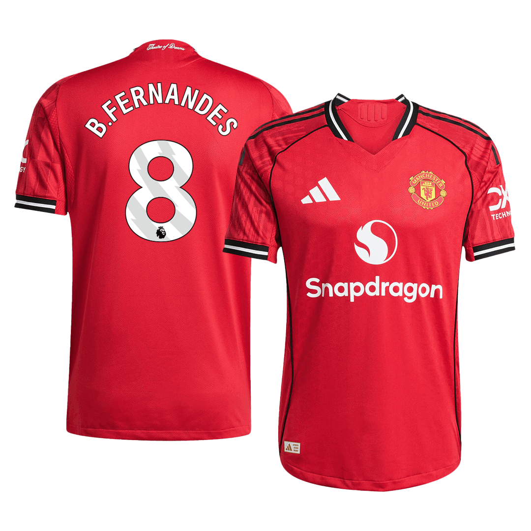 Manchester United 2025/26 Koti Pelipaita (Player Version) Miesten B.FERNANDES #8
