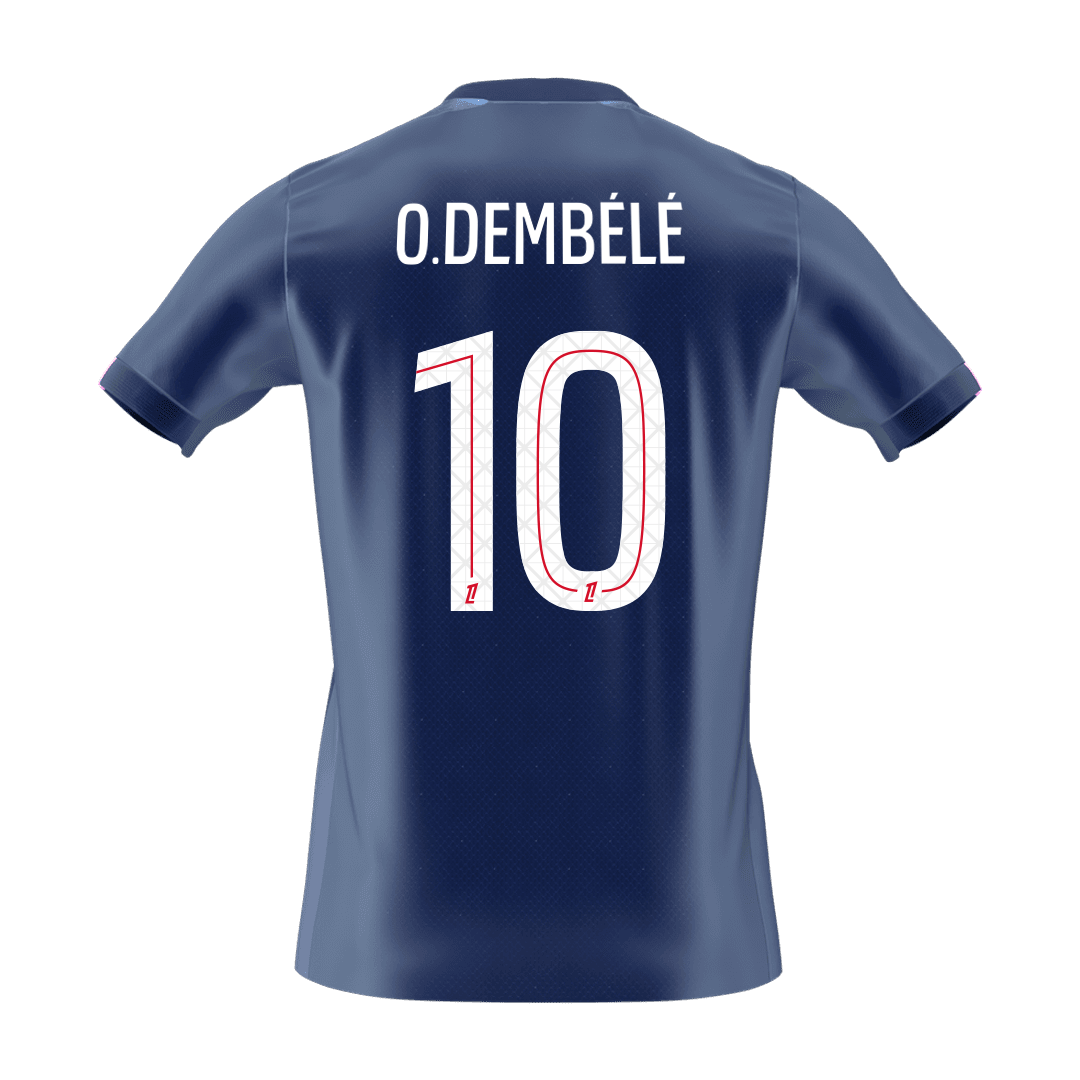 PSG 2025/26 Koti Pelipaita Miesten O.DEMBÉLÉ #10 [PREMIUM]